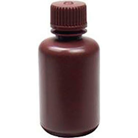 Reagent Bottle, Narrow Mouth, HDPE, 60ml Capacity, Amber, Pack of 72