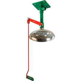 Drench Shower with Galvanized Steel Pipe, Ceiling Mount