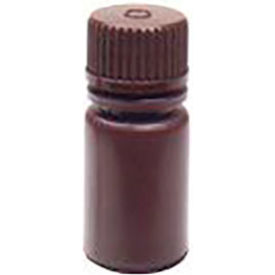 Reagent Bottle, Narrow Mouth, HDPE, 15ml Capacity, Amber, Pack of 72