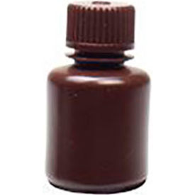 Reagent Bottle, Narrow Mouth, HDPE, 30ml Capacity, Amber, Pack of 72