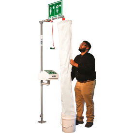 Safety Shower Test Kit w/ Bucket & Shower Sock, Polyethylene/PVC