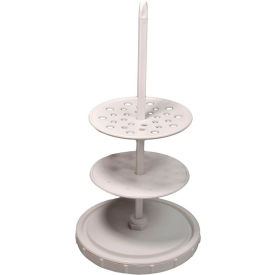 Vertical Pipette Stand, Plastic, 28 Places, White