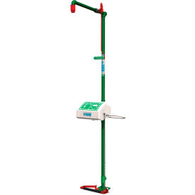 Combination Shower, Floor Mount, Closed ABS Bowl, Galvanized Steel Pipe, Bottom Inlet