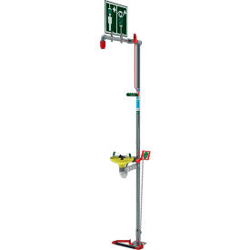 Combination Shower, Floor Mount, Open ABS Bowl, Stainless Steel Pipe