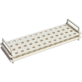 Rack For Microcentrifuge Tubes, PC, 48 Places, White, Pack of 4
