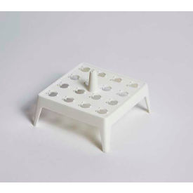 Floating Microtube Racks, PP, 16 Places, White, Pack of 12
