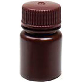 Reagent Bottle, Wide Mouth, HDPE, 30ml Capacity, Amber, Pack of 72