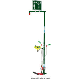 Combination Shower, Self Draining, Floor Mount, Open ABS Bowl, Galvanized Steel Pipe