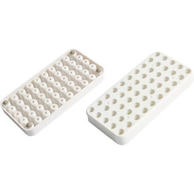 Cryo Rack, Polycarbonate, 50 Places, White