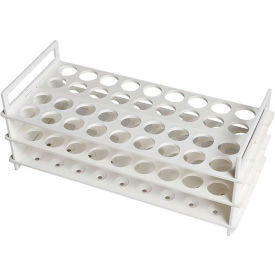 3-Tier Test Tube Rack, Plastic, 36 Places, White, Pack of 2