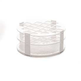 Test Tube Rack, Plastic, Round Shaped, 24 Places, White