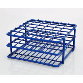 Test Tube Rack For 16-20mm Tubes, 36 Places, Wire, Epoxy-Coated, Blue