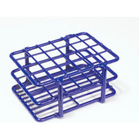 Test Tube Rack For 13-16mm Tubes, 24 Places, Wire, Epoxy-Coated, Blue