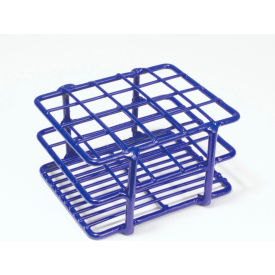 Test Tube Rack For 16-20mm Tubes, 20 Places, Wire, Epoxy-Coated, Blue