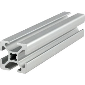 20 Series 13/16" x 13/16" Four T-Slotted Extrusion Profile, 118-1/8"L Stock Bare