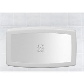 Baby Changing Station w/ Stainless Steel Veneer, Polyethylene, White Granite