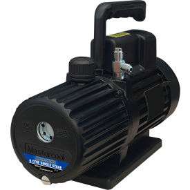 Black Series Vacuum Pump, Single Stage, 18 oz. Oil Capacity, 110V, 6 CFM