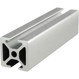 25 Series 1" x 1" Opposite Bi T-Slotted Extrusion Profile, 238-3/16"L Stock Bar