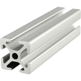 25 Series 1" x 1" Four T-Slotted Extrusion Profile, 118-1/8"L Stock Bar