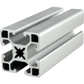 40 Series 1-9/16" x 1-9/16" Ultra Lite Four T-Slotted Extrusion Profile, 238-3/16"L Stock Bar