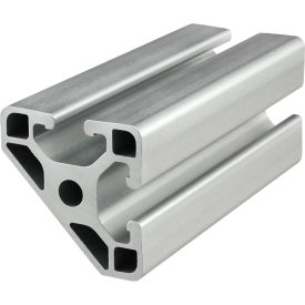 40 Series 1-9/16" x 1-9/16" Lite Bi T-Slotted Extrusion Profile, 118-1/8"L Stock Bar