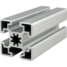 45 Series 1-3/4" x 1-3/4" Four T-Slotted Extrusion Profile, 118-1/8"L Stock Bar