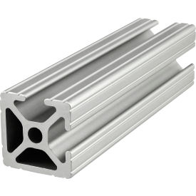 10 Series 1" x 1" Adjacent Bi T-Slotted Extrusion Profile, 120"L Stock Bar