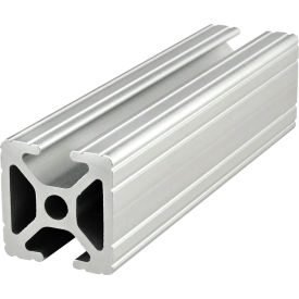 10 Series 1" x 1" Opposite Bi T-Slotted Extrusion Profile, 120"L Stock Bar