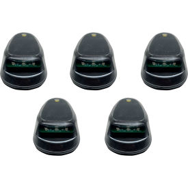 LoPro Wireless Solar-Powered Truck/Cab LED Light, Amber, Pack of 5