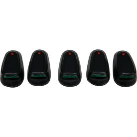 LoPro Wireless Solar-Powered Truck/Cab LED Light, White, Pack of 5