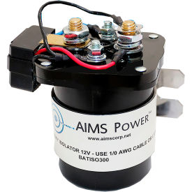 Automatic Battery Isolator w/ Optional Override Switch, 300 Amp