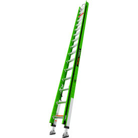 Little Giant Hyperlite Extension Ladder w/ Cable Hooks & Ratchet Leveler, 32' Type IAA, 375 lb. Cap