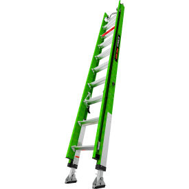 Little Giant Hyperlite Extension Ladder with V-Rung and Ratchet Levelers, 20 feet, Type IAA, 375 lb Capacity