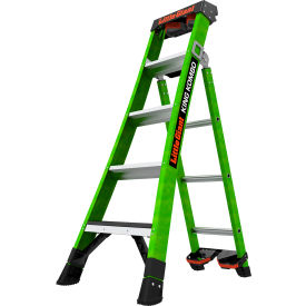 Little Giant King Kombo Ladder with Grip-N-Go Release Hinge, 5' Type IAA, 4 Step, 375 lb. Capacity