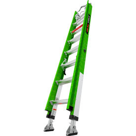 Little Giant Hyperlite Extension Ladder w/ Cable Hooks, Claw & V-bar, 16' Type IAA, 375 lb. Capacity