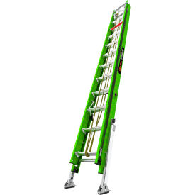 Little Giant Hyperlite Extension Ladder with Cable Hooks and Auto Leveler, 24 feet, Type IAA, 375 lb. Capacity.
