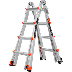 Rex Articulated Extendable Ladder, Aluminum, 4' Type IAA, 375 lb. Capacity