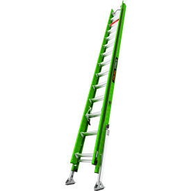 Little Giant Hyperlite Extension Ladder w/ Cable Hooks, V-Rung & Auto-Leveler, 28' Type IAA