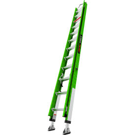 24' Extension Ladder w/ V-bar & Ratchet Leveler, Type IAA, 375 lb. Capacity