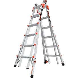 Little Giant Velocity Articulated Extendable Ladder w/ Ratchet Levelers, 6' Type IA, 300 lb. Cap.