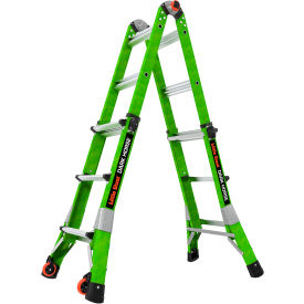 Little Giant Dark Horse 2.0 Articulated Extendable Ladder, Fiberglass, 3' Type IA, 300 lb Cap