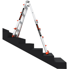 Defender Articulated Extendable Ladder, Aluminum, 4' Type IA, 300 lb. Capacity