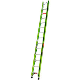 Little Giant Hyperlite Extension Ladder w/ Cable Hooks, Claw & Pole Strap, 28' Type IA, 300 lb. Cap.