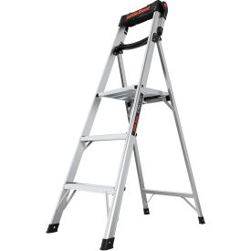 Little Giant Xtra-Light Plus Step Ladder w/ Flip-Up Handrail, 5' Type IAA, 3 Step, 375 lb. Cap