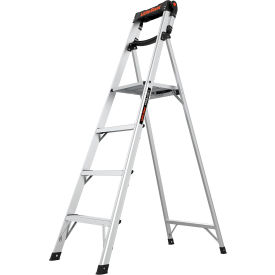 Xtra-Light Plus Step Ladder w Flip-Up Handrail, 6' Type IAA, 4 Step, 375 lb. Cap.
