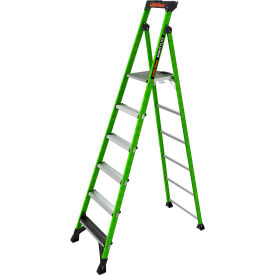 Step Ladder w/ Ground Cue, 8' Type IAA, 6 Step, 375 lb. Capacity