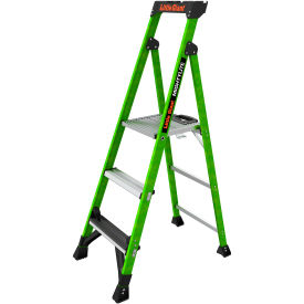 MightyLite Step Ladder w/ Ground Cue, 5' Type IAA, 3 Step, 375 lb. Capacity