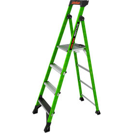 MightyLite Step Ladder w/ Ground Cue, 6' Type IAA, 4 Step, 375 lb. Capacity