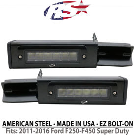 Reverse Bolt-On Hitch Bar LED Flood Light For 2011-2016 Ford F250-F450, 4.4A