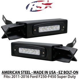 Reverse Bolt-On Hitch Bar LED Flood Light For 2011-2016 Ford F250-F450, 1.6A